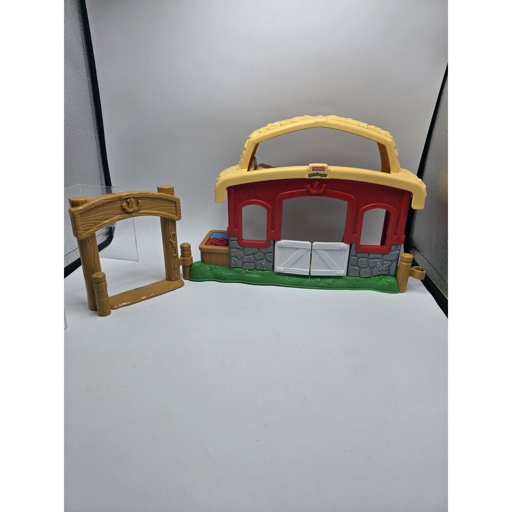 Little People 2003 Barn Stable Christmas Manger Cow Horse Nativity Sounds Works